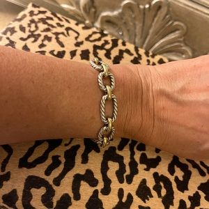 David Yurman cushion link chain bracelet